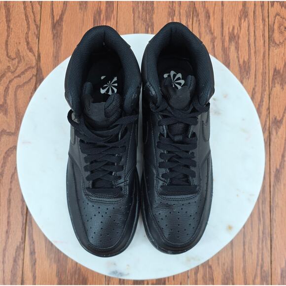 Nike 
Court Version Mid NN Basketball Sneakers in Triple Black main image 6